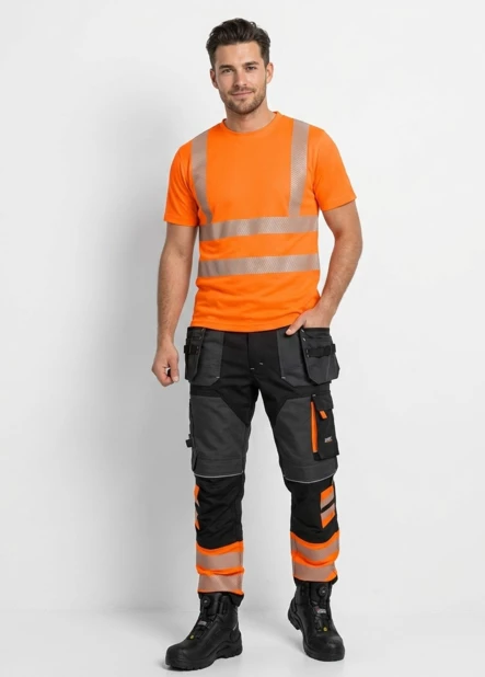 Stretch PLUS - Rakenteelliset Hi-Vis housut - Huomio kesähousut - KEDP-STREPLOR - 2